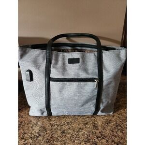 Reiavel Laptop Tote Bag Gray Canvas